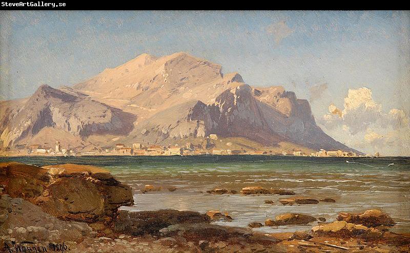 Adalbert Waagen Bucht von Palermo mit Blick auf Monte Pellegrino